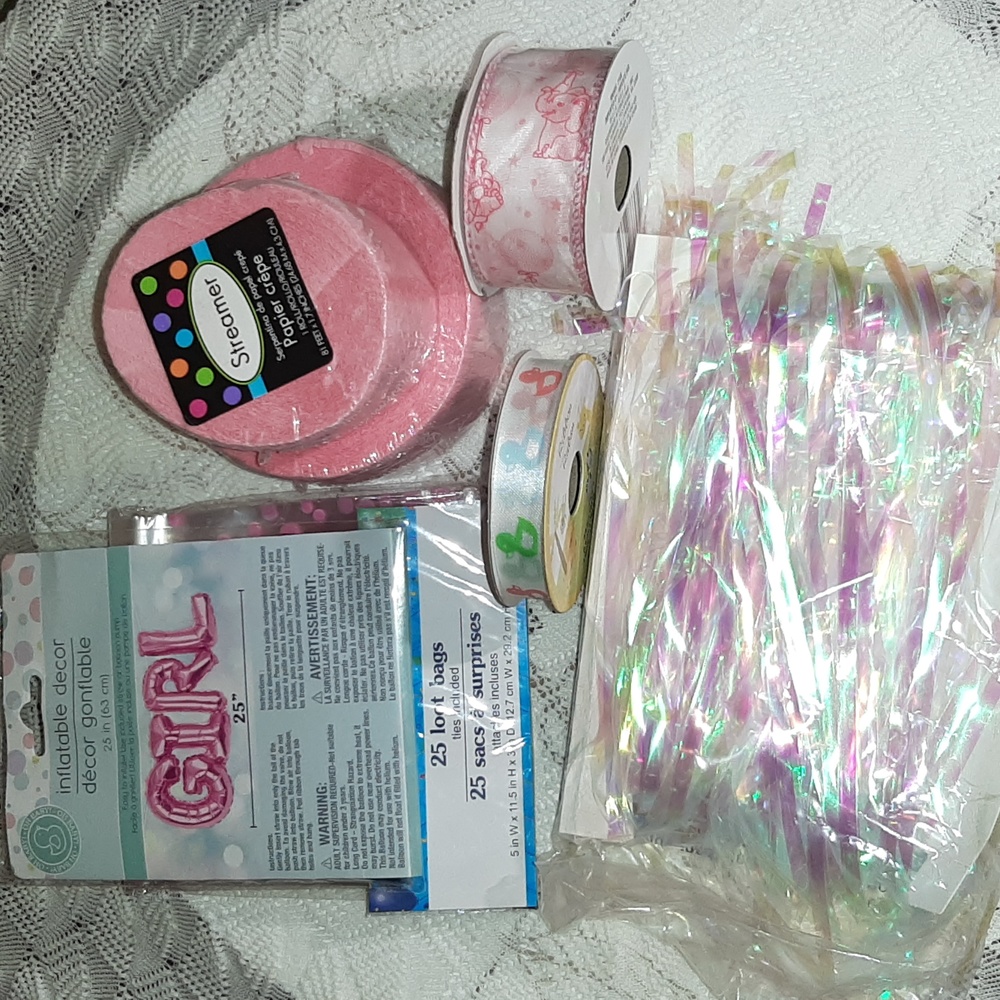 Girls baby shower assortments